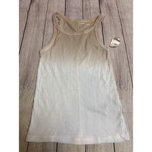 Aerie Ombre Ribbed Tank Top Cream Beige Size S NEW